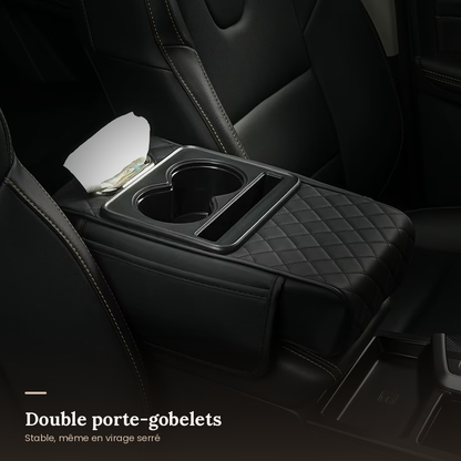 Organiseur Voiture 5-en-1 — Porte-Gobelets, Téléphone & Rangement