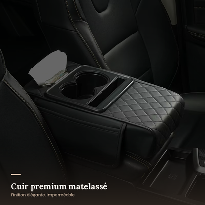 Organiseur Voiture 5-en-1 — Porte-Gobelets, Téléphone & Rangement