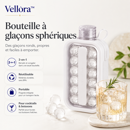 BOUTEILLE À GLAÇONS SPHÉRIQUES