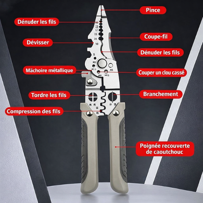 Pince Multifonctionnelle Ultra-Robuste - L'Outil Tout-en-Un Indispensable