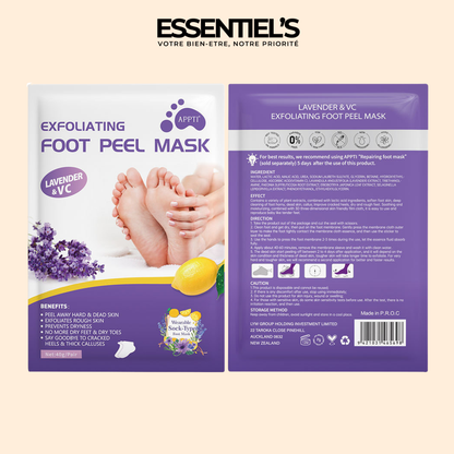 Masque Exfoliant Pieds Doux™ - Révélez la douceur de vos pieds!